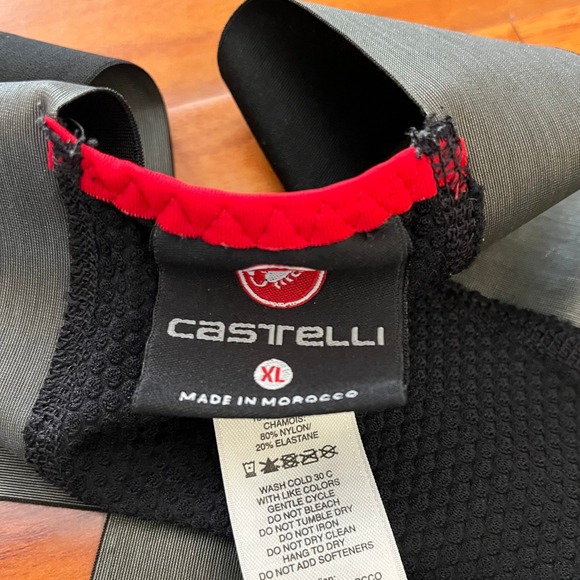 Castelli Rosso Corsa Cycling Bib Tights Mens XL Black Progetto X2 Air Chamois - Picture 4 of 12